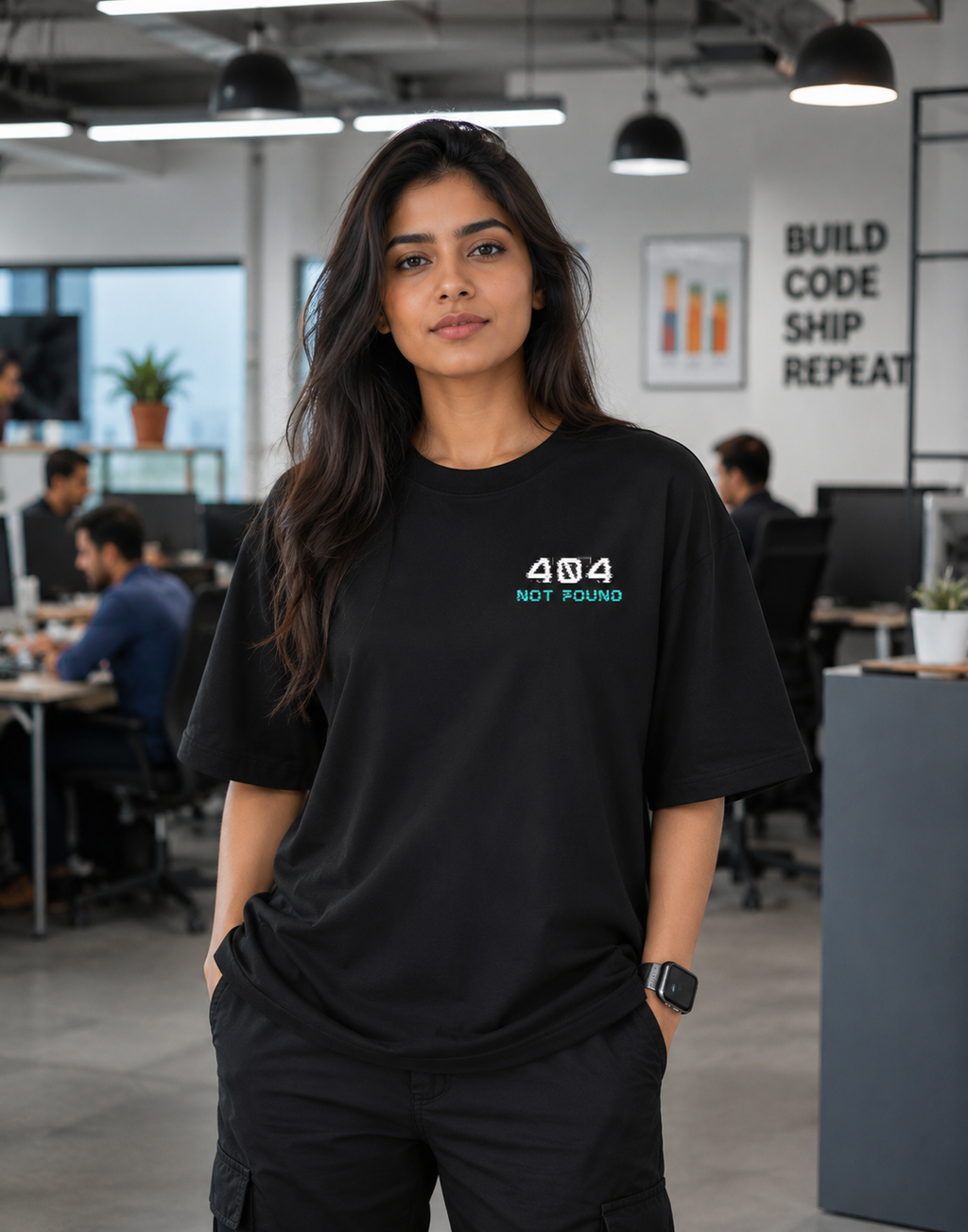404 Not Found Oversized T-Shirt | But I'm Still Looking Awesome Back Print Tee
