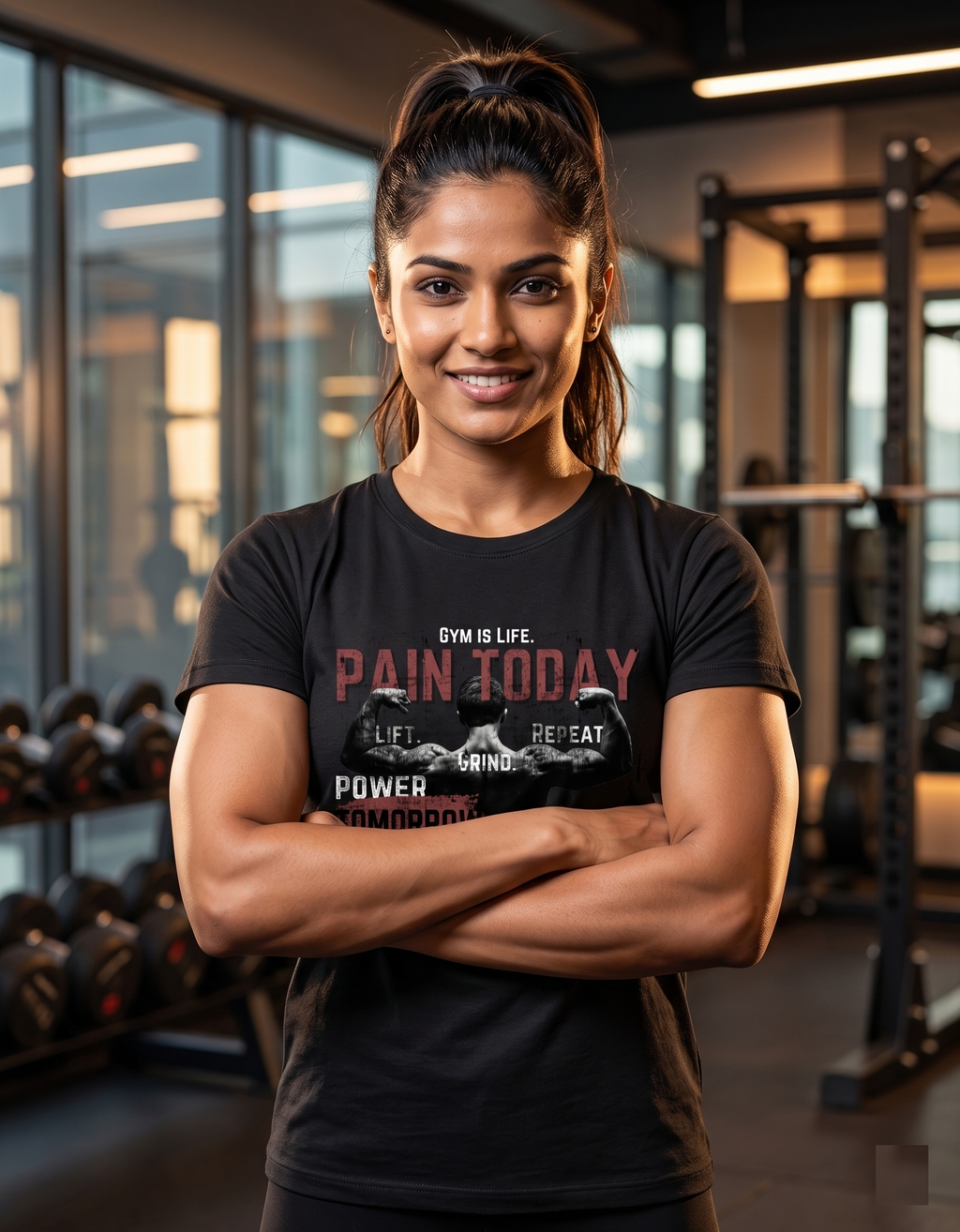 Pain Today, Power Tomorrow T-Shirt | Gym Motivation Unisex Crew Tee
