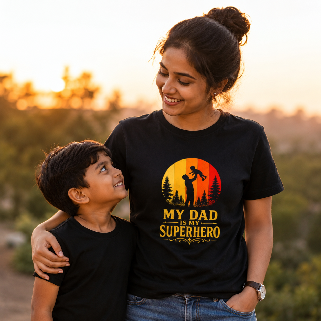 My Dad Is My Superhero T-Shirt | Father's Day Tribute Graphic Tee