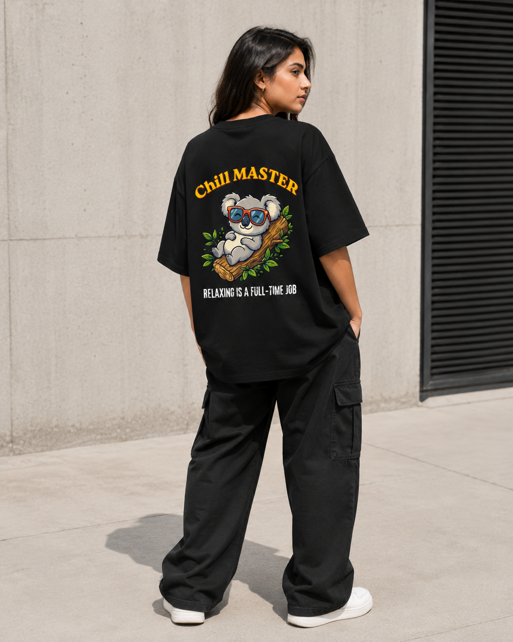Chill Master Oversized T-Shirt | Relaxing Is A Full-Time Job Back Print Tee