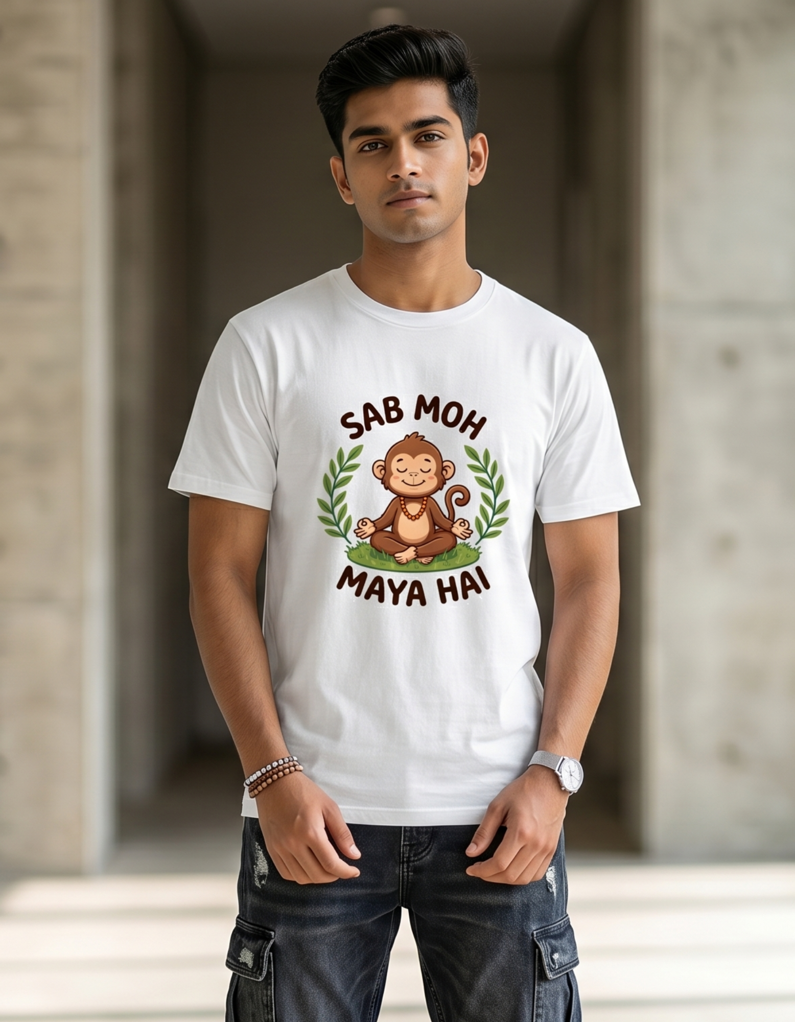 Sab Moh Maya Hai T-Shirt | Funny Spiritual Graphic Tee | TevarWear