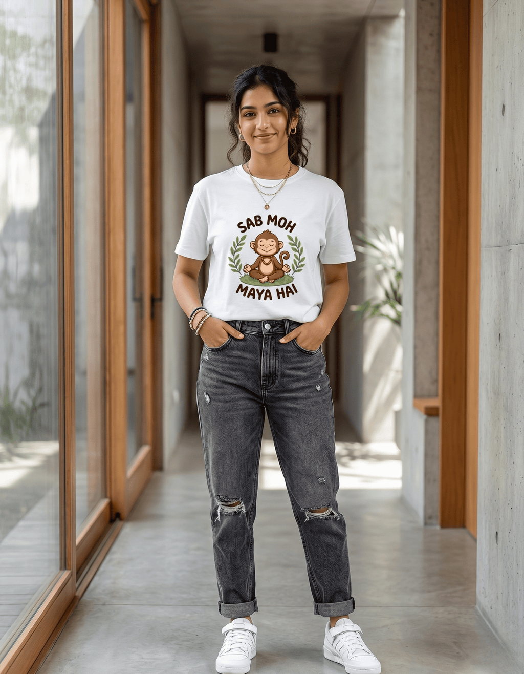Sab Moh Maya Hai T-Shirt | Funny Spiritual Graphic Tee | TevarWear
