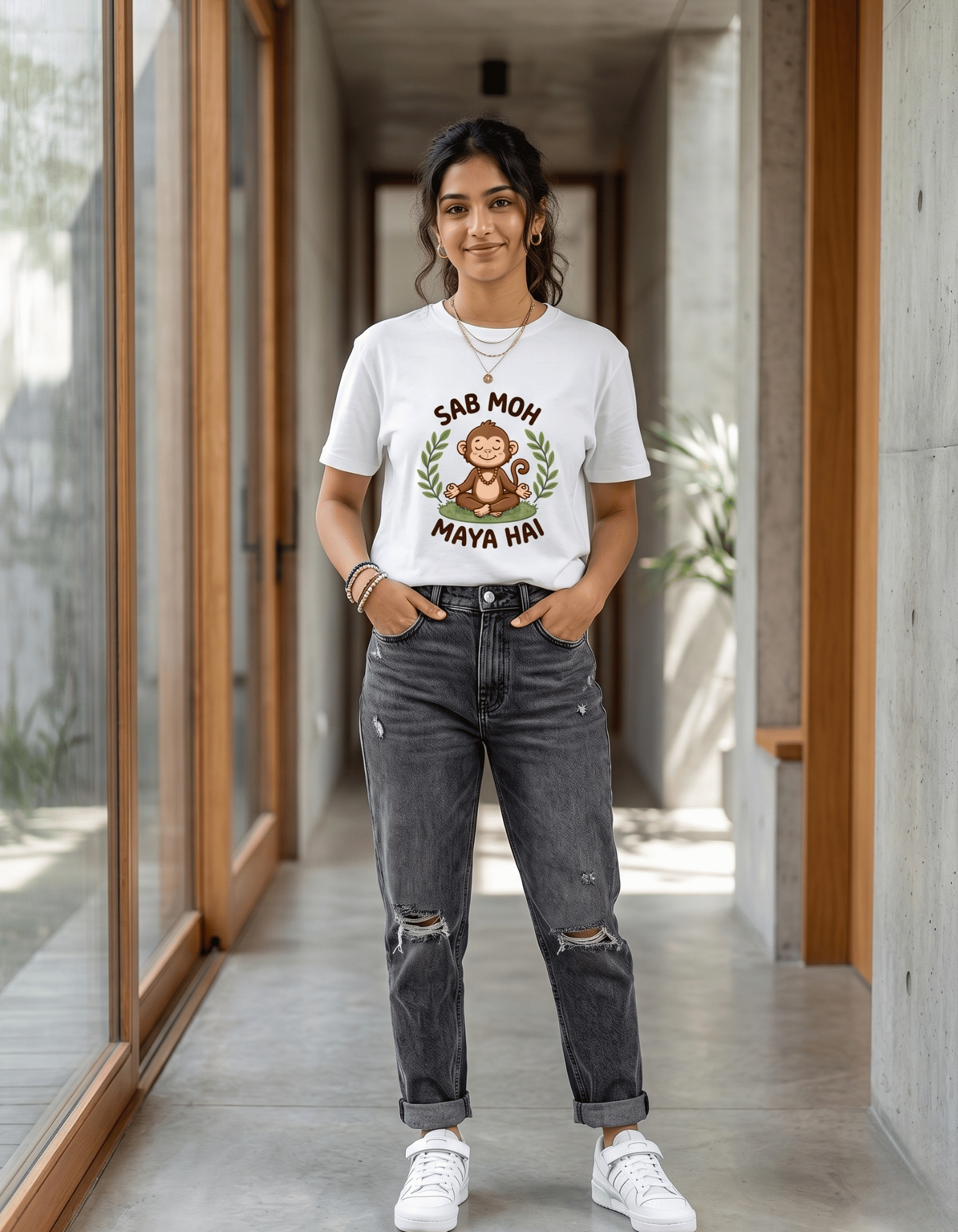Sab Moh Maya Hai T-Shirt | Funny Spiritual Graphic Tee | TevarWear