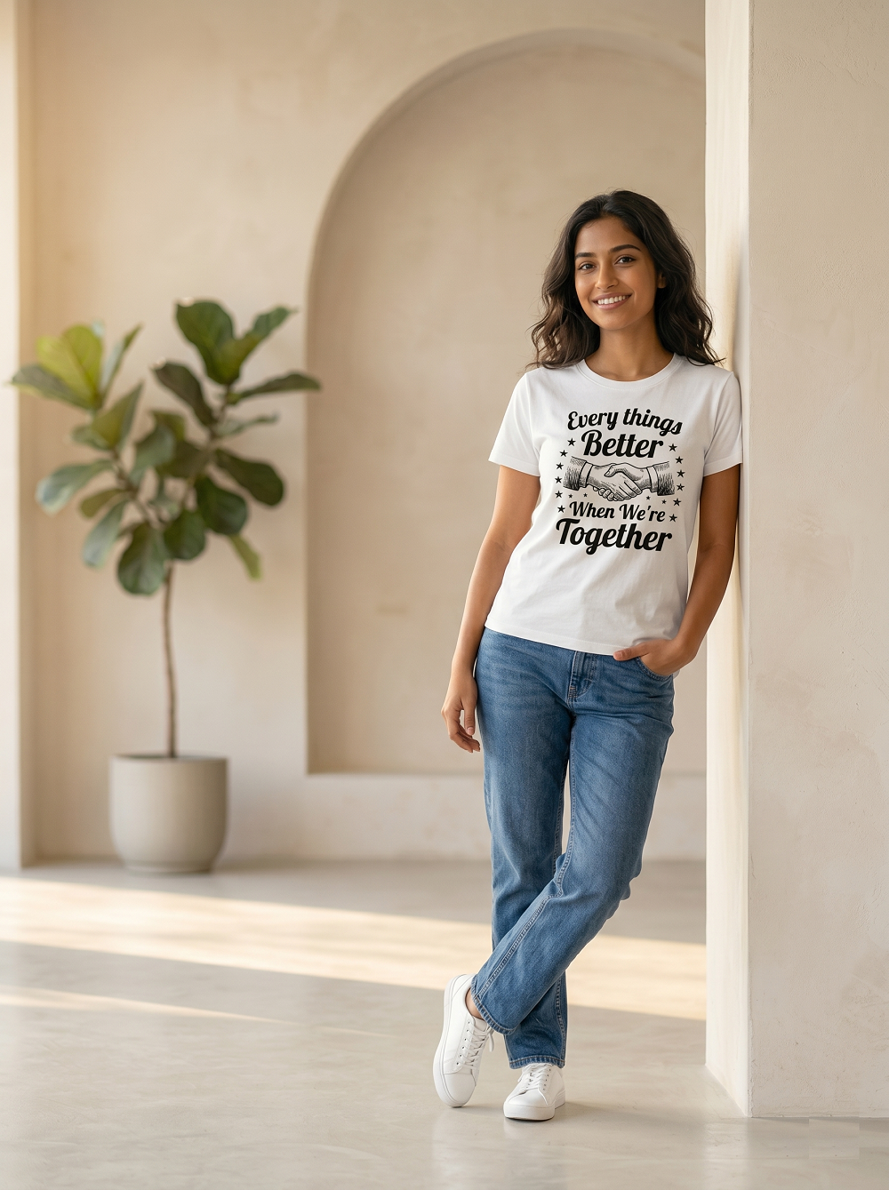 Everything's Better When We're Together T-Shirt | Friendship & Positivity Unisex Crew Tee