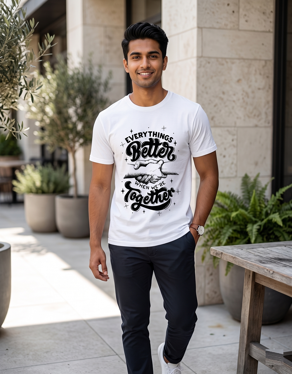 Everything's Better When We're Together T-Shirt | Friendship & Positivity Unisex Crew Tee